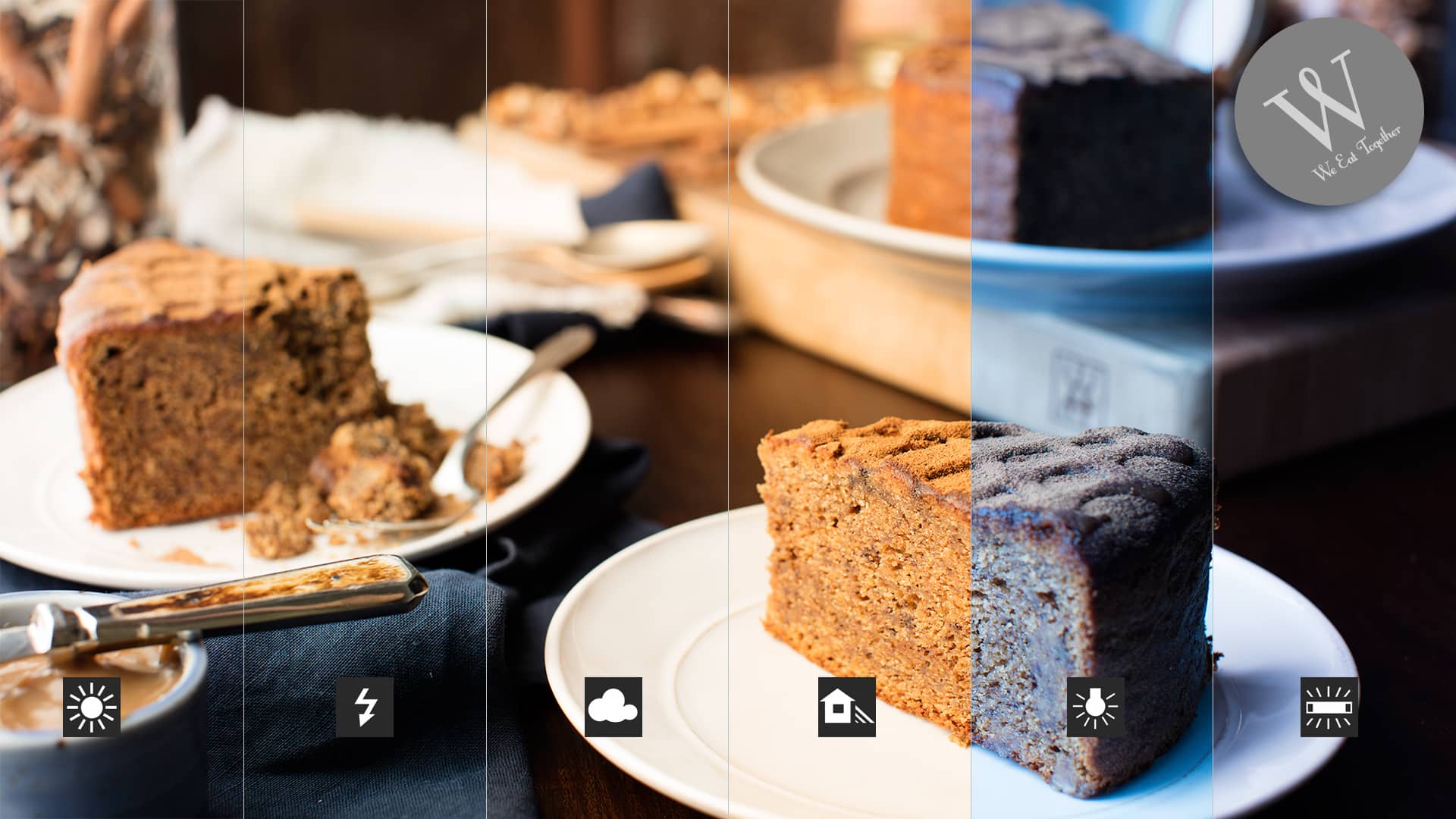 White Balance Chart to Show How the camera adjusts with different settings