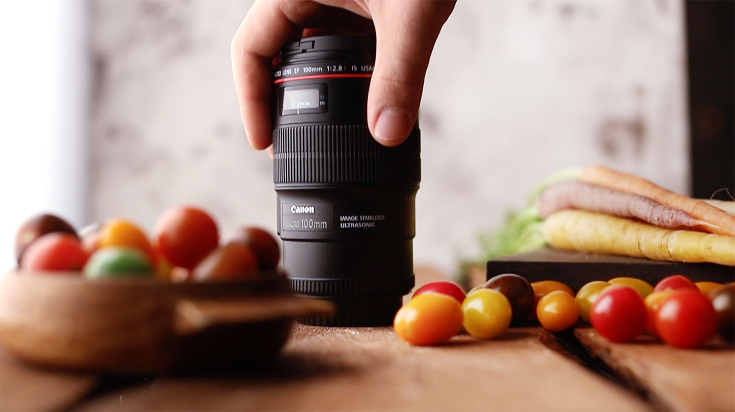 Canon 100mm f2.8L macro the Best Food Photography Lens