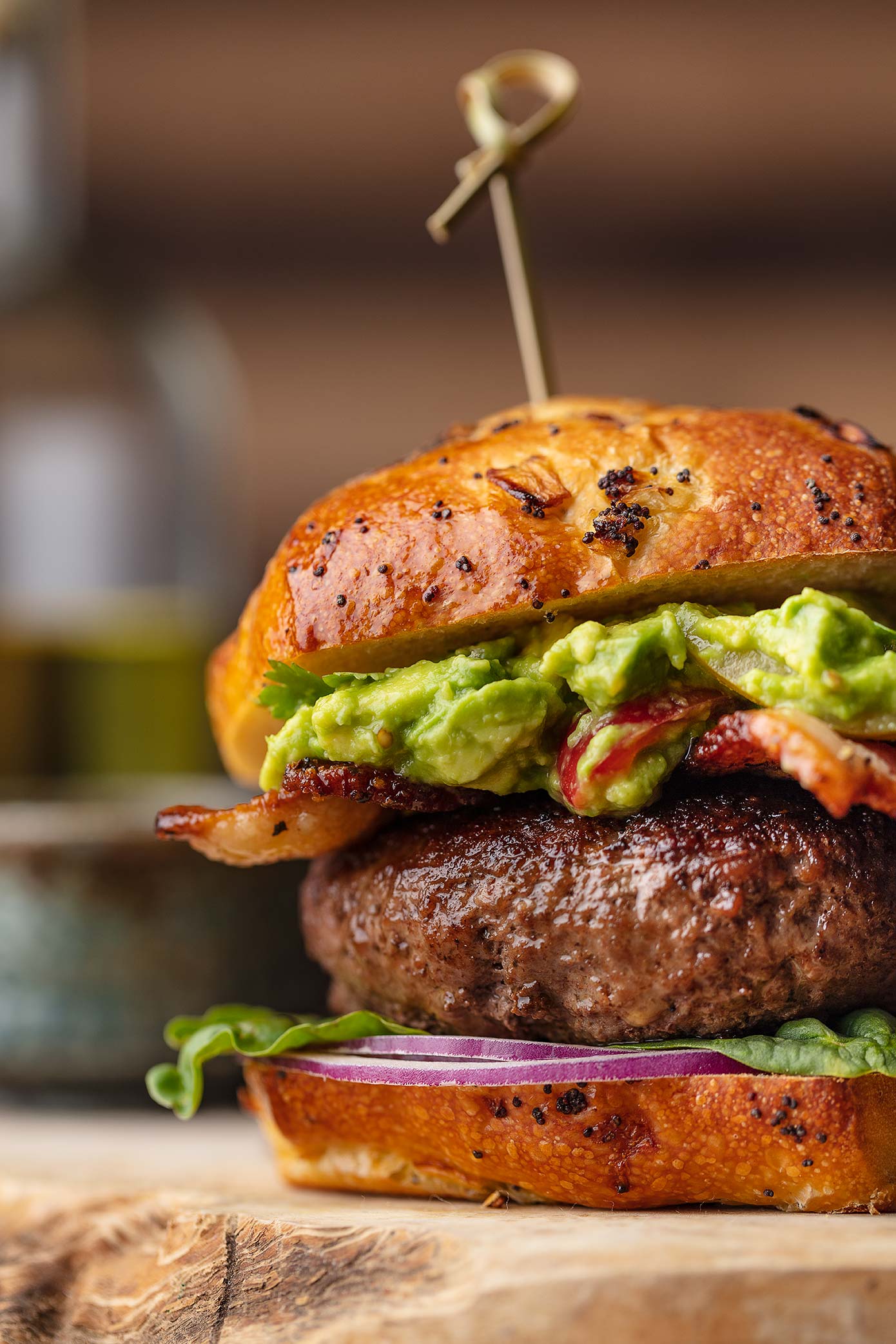 Bacon Guac Burger Canon 100mm f2.8L Macro Lens