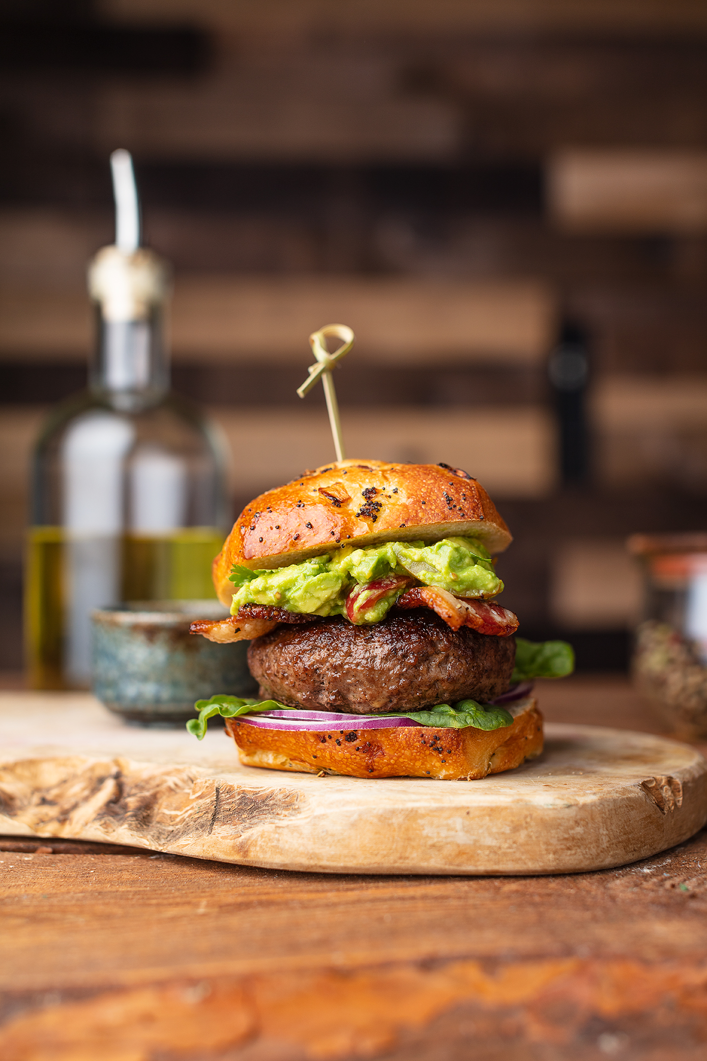 Guac Burger Canon 50mm Lens