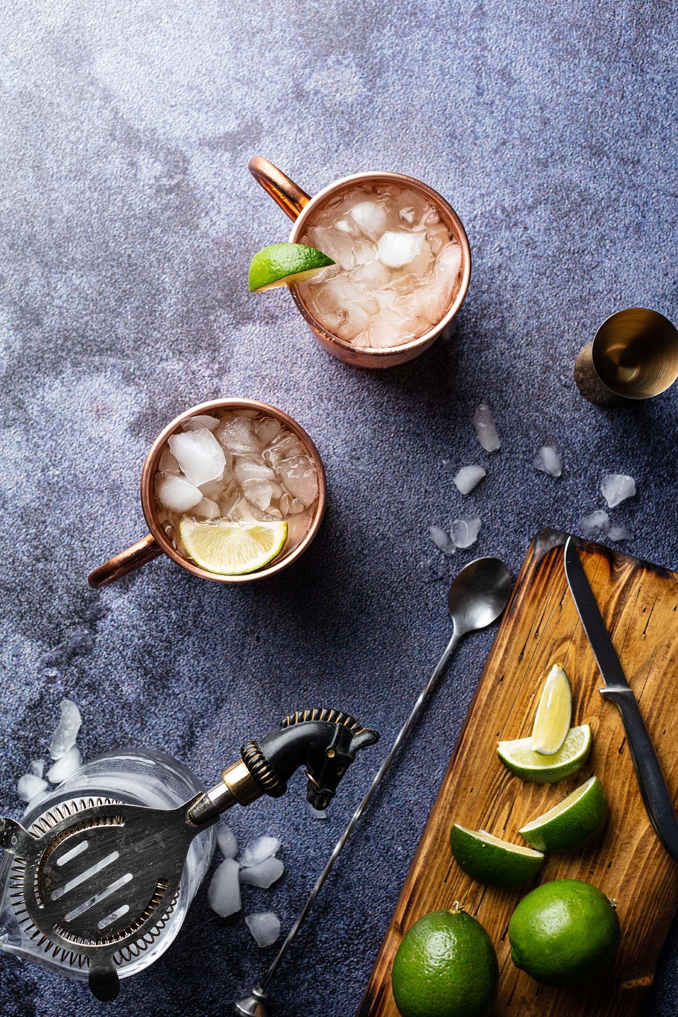 Mai Thai Cocktail On The Dark N Stormy Food Photography Backdrop