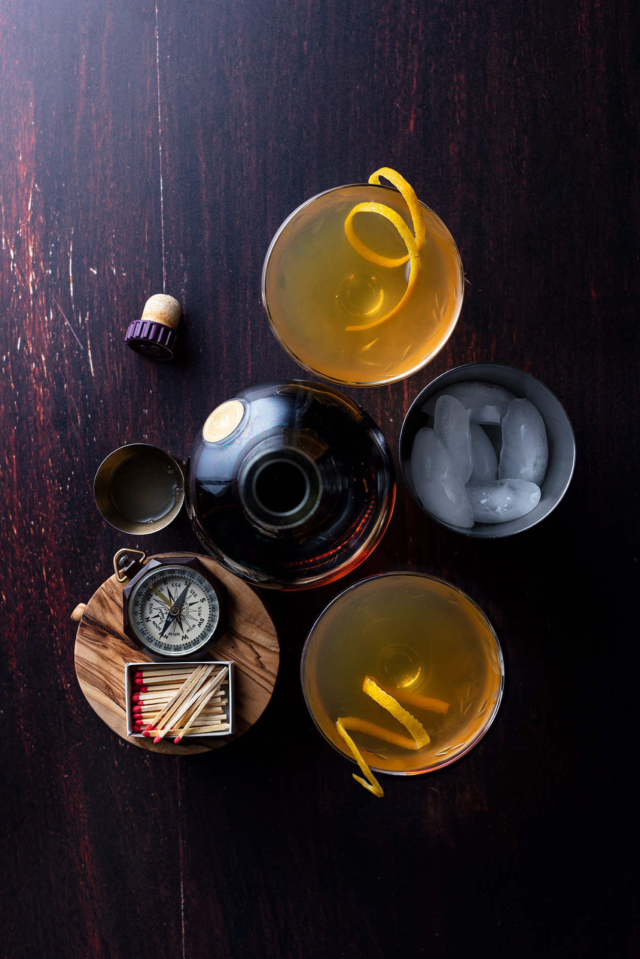 Sidecar Cocktail on Sidecar Food Photography Backdrop