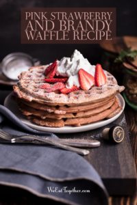 Pink Strawberry And Brandy Waffle Recipe