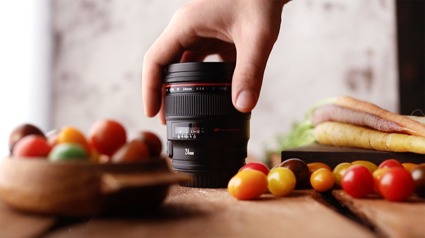Canon 24mm Food Photography Lens 