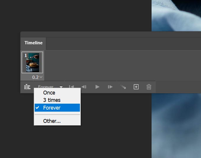 select repeat forever when making a gif for Instagram or the web